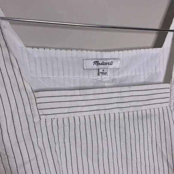 Madewell Striped Cold-Shoulder Dress Size 0 - Picture 4 of 7